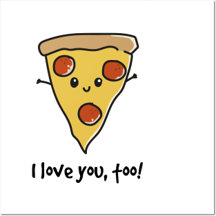 Pizza Fan Pizza lovers Gift Idea cute Slice Posters and Art